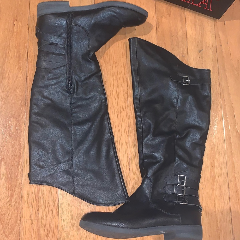 black boots